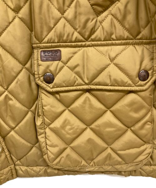 POLO RALPH LAUREN（ポロ・ラルフローレン）POLO RALPH LAUREN (ポロ・ラルフローレン) 推定90s/キルティングハンティングジャケット/中綿ジャケット/ハンティングジャケット/キルティングジャケット ブラウン サイズ:Lの古着・服飾アイテム