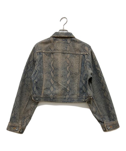 DAIRIKU（ダイリク）DAIRIKU (ダイリク) 23AW/Python Short Hem Denim Jacket/パイソンショートヘムデニムジャケット/ショートデニムジャケット/デニムジャケット ブルー サイズ:Mの古着・服飾アイテム
