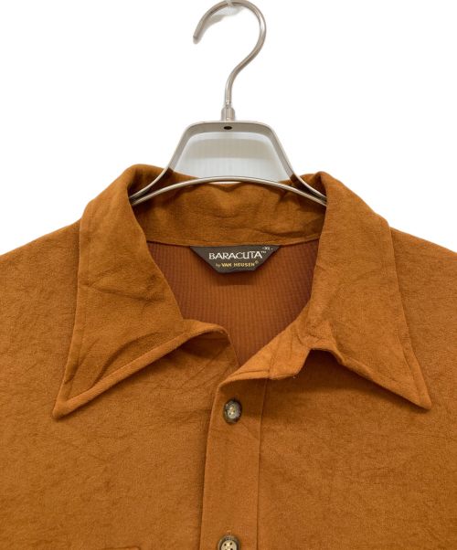 BARACUTA BY VAN HEUSEN（バラクータバンヒューゼン）BARACUTA BY VAN HEUSEN (バラクータバンヒューゼン) 推定70-80s パイルスエードシャツ ブラウン サイズ:XLの古着・服飾アイテム