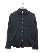 ain't yet anywhereエイント イェット エニイウェア）の古着「シルクブレンドニットシャツ/ニットシャツ」｜ブラック