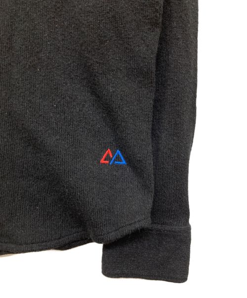 ain't yet anywhere（エイント イェット エニイウェア）ain't yet anywhere (エイント イェット エニイウェア) シルクブレンドニットシャツ/ニットシャツ ブラック サイズ:50 / Mの古着・服飾アイテム