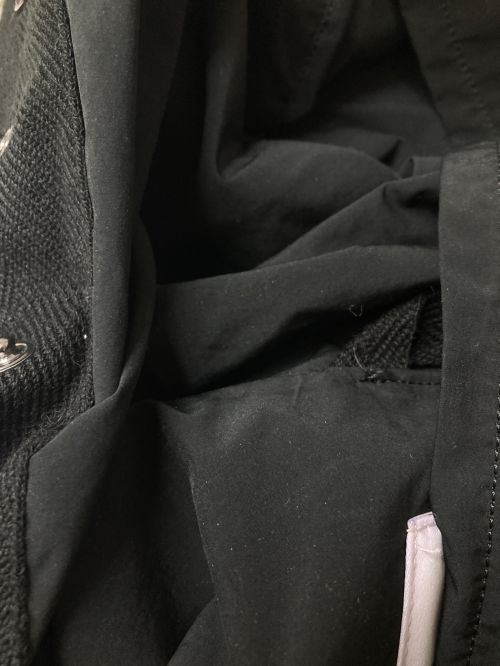 WHITE MOUNTAINEERING（ホワイトマウンテ二アニング）WHITE MOUNTAINEERING GLOVER ALL (グローバーオール) コラボナイロンダッフルコート/ダッフルコート/WM2071216/WHITE MOUNTAINEERING×GLOVER ALL ブラックの古着・服飾アイテム