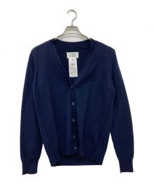 Maison Margiela（メゾンマルジェラ）の古着「PULLOVERカシミヤ カーディガン」｜ネイビー