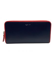 agnes b voyage（アニエスベーボヤージュ）の古着「長財布/バイカラー長財布/ロングウォレット/箱付」｜ネイビー