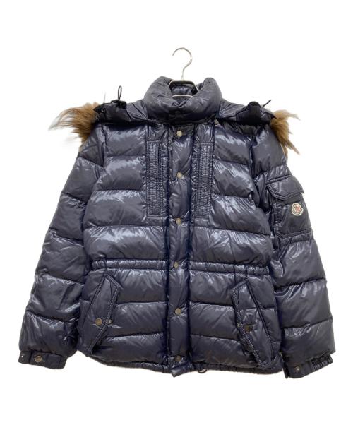 MONCLER（モンクレール）MONCLER (モンクレール) ROD/ファー付ダウンジャケット/44502/91/68950 パープルの古着・服飾アイテム