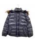 MONCLER（モンクレール）の古着「ROD/ファー付ダウンジャケット/44502/91/68950」｜パープル
