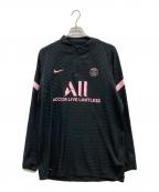 NIKE×Paris Saint-Germainナイキ×パリサンジェルマン）の古着「パリサンジェルマン/21-22 サッカーエリートドリルトップ/ハーフジップカットソー//ユニフォーム/DH0750-010DH0750-010」｜ブラック