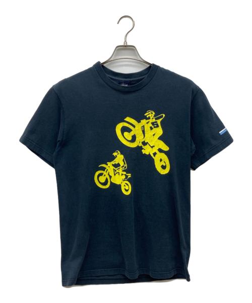 stussy（ステューシー）stussy (ステューシー) モトクロスプリントTシャツ ネイビー サイズ:Mの古着・服飾アイテム