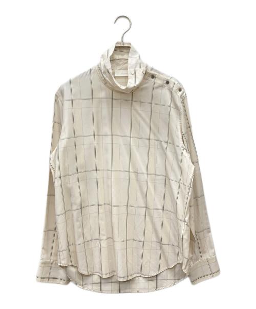 IRENISA（イレニサ）IRENISA (イレニサ)  HIGH NECKED PULLOVER SHIRT/プルオーバーシャツ ホワイト サイズ:2の古着・服飾アイテム