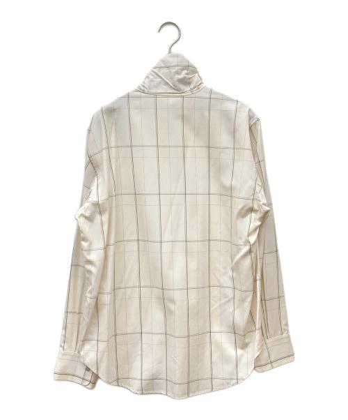 IRENISA（イレニサ）IRENISA (イレニサ)  HIGH NECKED PULLOVER SHIRT/プルオーバーシャツ ホワイト サイズ:2の古着・服飾アイテム