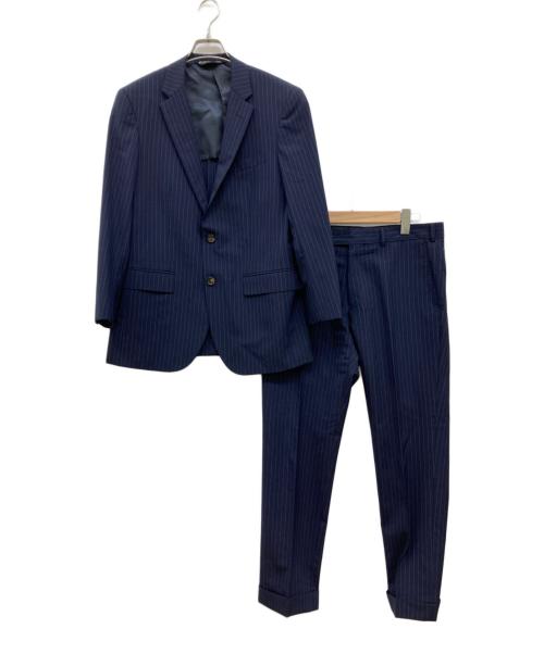 BROOKS BROTHERS（ブルックスブラザーズ）BROOKS BROTHERS (ブルックスブラザーズ) セットアップスーツ/テーラードジャケット/ストライプテーラードジャケット/スーツ ネイビー×ホワイト サイズ:オーダーメイド品の古着・服飾アイテム
