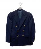 POLO RALPH LAURENポロ・ラルフローレン）の古着「金釦ダブルウールダブルテーラードジャケット/金釦ブレザー」｜ネイビー