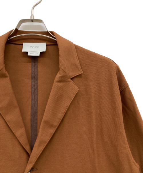 YOKE（ヨーク）YOKE (ヨーク) テーラードジャケット ブラウン サイズ:Sの古着・服飾アイテム