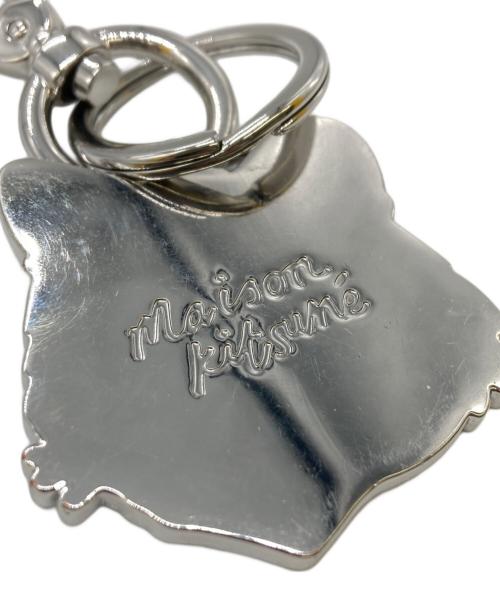 maison kitsune（メゾンキツネ）MAISON KITSUNE (メゾンキツネ) フォックス ヘッド キーチェーン/キーホルダー イエローの古着・服飾アイテム