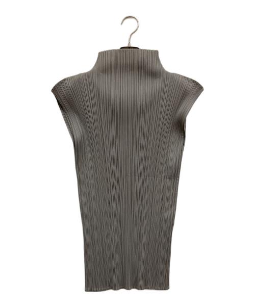 PLEATS PLEASE（プリーツプリーズ）PLEATS PLEASE (プリーツプリーズ) ノースリーブカットソー グレー サイズ:3の古着・服飾アイテム