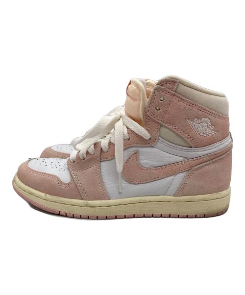 NIKE（ナイキ）NIKE (ナイキ) AIR JORDAN 1 RETRO HIGH OG Washed Pink /ハイカットスニーカー/エアジョーダン1/ハイカットスニーカー ウォッシュドピンク（ホワイト×ピンク） サイズ:23.5の古着・服飾アイテム