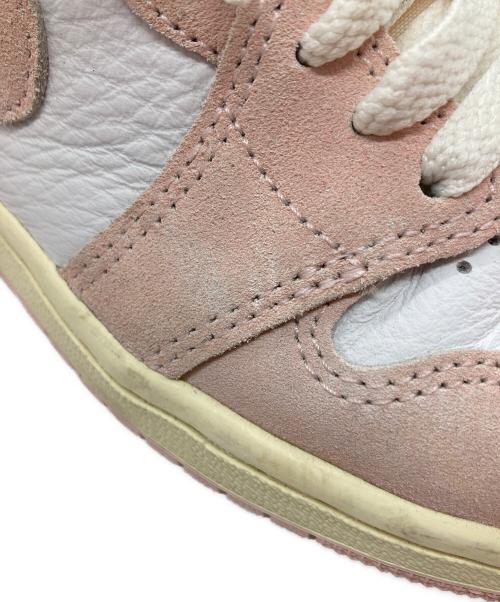 NIKE（ナイキ）NIKE (ナイキ) AIR JORDAN 1 RETRO HIGH OG Washed Pink /ハイカットスニーカー/エアジョーダン1/ハイカットスニーカー ウォッシュドピンク（ホワイト×ピンク） サイズ:23.5の古着・服飾アイテム