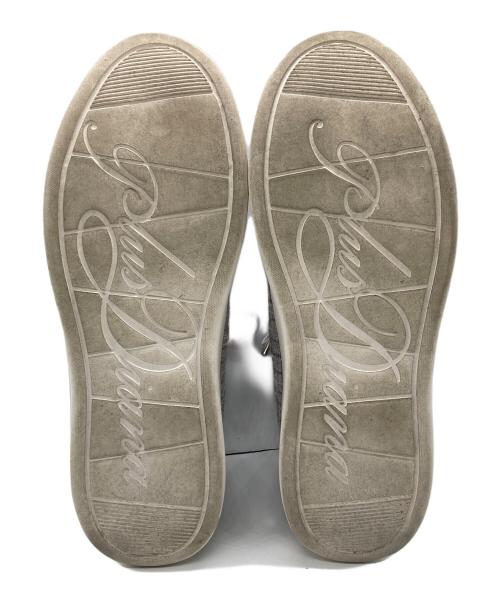 DIANA（ダイアナ）DIANA (ダイアナ) パールがかわいい♪フェミニンスニーカー/リボンレーススニーカー/スニーカー/HE44596 グレー サイズ:24の古着・服飾アイテム