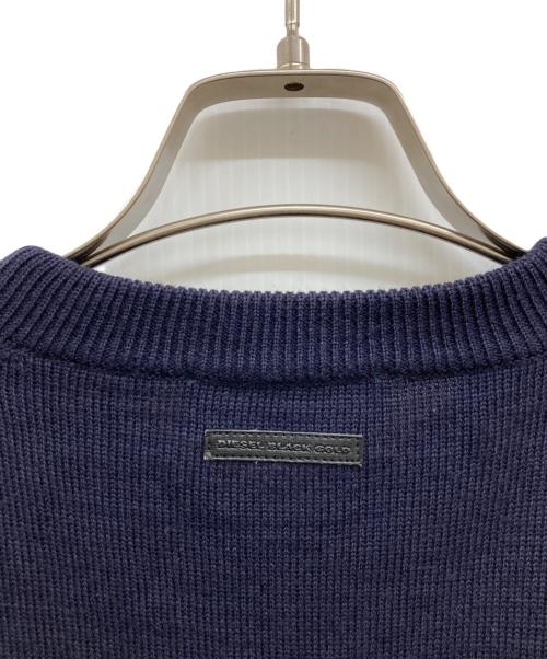 DIESEL Black Gold（ディーゼル ブラック ゴールド）DIESEL Black Gold (ディーゼル ブラック ゴールド) グラフィックニット/PATTERNED SWEATER/ニット/K1-13-FX パープル サイズ:Sの古着・服飾アイテム