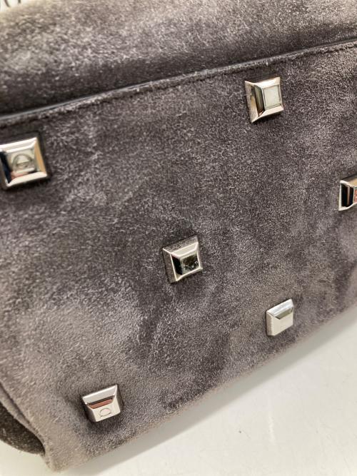 Salvatore Ferragamo（サルヴァトーレ フェラガモ）Salvatore Ferragamo (サルヴァトーレ フェラガモ) ガンチーニスタジオスエード 2WAYハンドバッグ/21 H796 ブラウンの古着・服飾アイテム