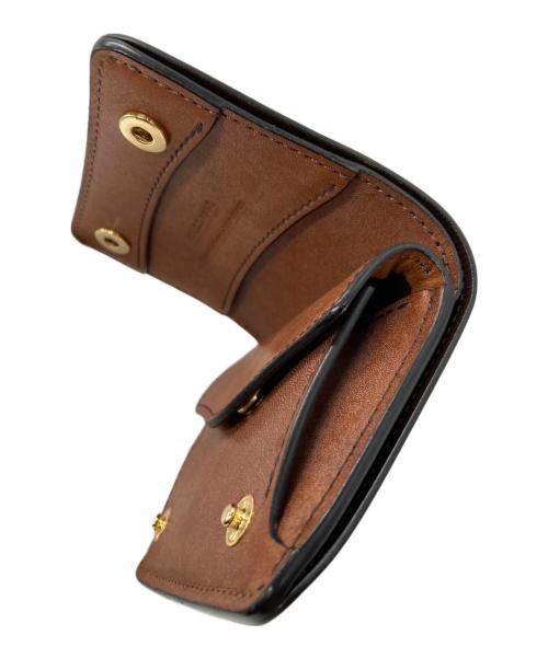 WILDSWANS（ワイルドスワンズ）WILDSWANS (ワイルドスワンズ) 2つ折り財布/コンパクトウォレット/KF-003/FGB・フルグレインブライド ブラウン(DS)の古着・服飾アイテム