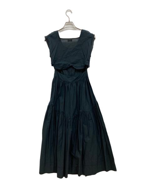 HANNAH（ハンナ）HANNAH (ハンナ) Ron Herman (ロンハーマン) HANNAH×Ron Hermanコラボ　ワンピース/ノースリーブワンピース/3210300197 ネイビー サイズ:XSの古着・服飾アイテム