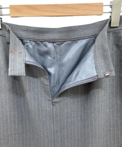 CITYSHOP（シティショップ）CITYSHOP (シティショップ) ピンストライプ T／R LONG スカート/ロングスカート/ストライプスカート/マキシスカート/23060042203030 グレー サイズ:38の古着・服飾アイテム