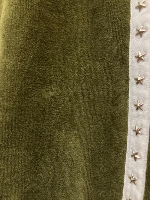 SUPREME（シュプリーム）Supreme (シュプリーム) 22AW studded Velour Track Pant グリーン サイズ:Lの古着・服飾アイテム