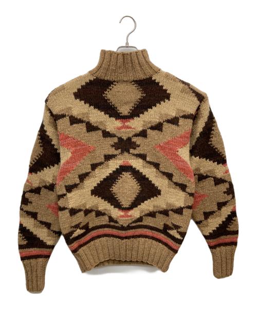 POLO COUNTRY（ポロカントリー）POLO COUNTRY (ポロカントリー) カウチンニット/Hand knit ベージュ サイズ:Lの古着・服飾アイテム