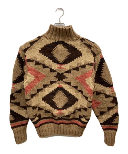 POLO COUNTRY（ポロカントリー）POLO COUNTRY (ポロカントリー) カウチンニット/Hand knit ベージュ サイズ:Lの古着・服飾アイテム