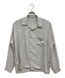 WORK SHOP（ワークショップ）の古着「80s・90s/オープンカラーシャツ/YOHJI YAMAMOTO/ヨウジヤマモト/ポリエステルオープンカラーシャツシャツ」｜グレー