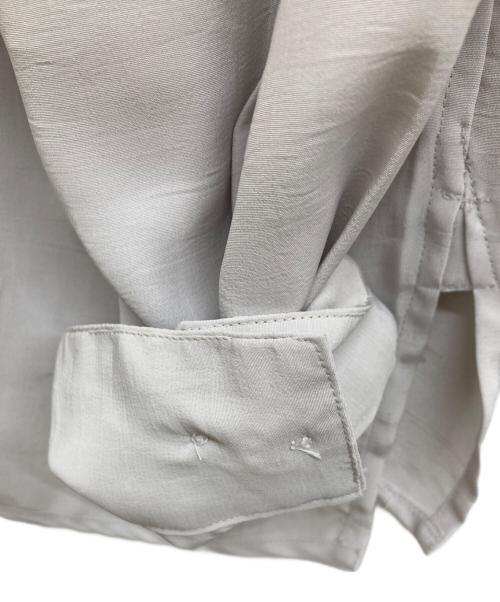 WORK SHOP（ワークショップ）WORK SHOP (ワークショップ) 80s・90s/オープンカラーシャツ/YOHJI YAMAMOTO/ヨウジヤマモト/ポリエステルオープンカラーシャツシャツ グレー サイズ:-の古着・服飾アイテム