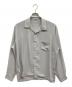 WORK SHOP（ワークショップ）の古着「80s・90s/オープンカラーシャツ/YOHJI YAMAMOTO/ヨウジヤマモト/ポリエステルオープンカラーシャツシャツ」｜グレー