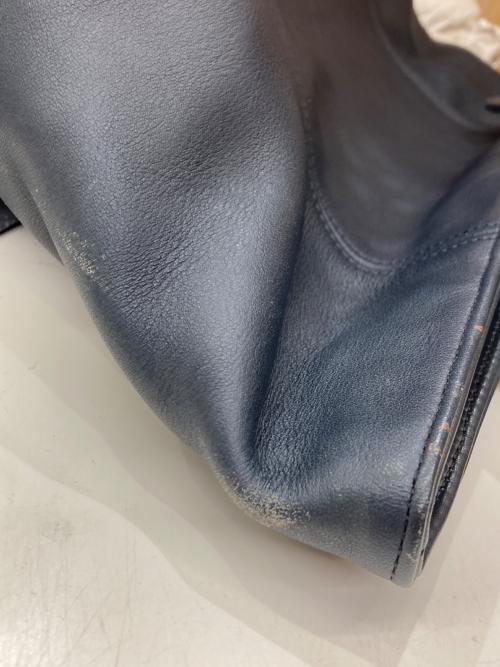 OLD COACH（オールドコーチ）OLD COACH (オールドコーチ) OLD COACH/レザーハンドバッグ/4133 ネイビーの古着・服飾アイテム