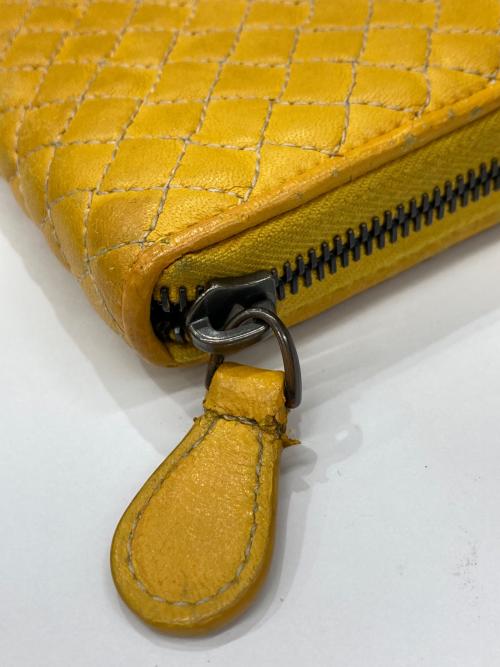 BOTTEGA VENETA（ボッテガベネタ）BOTTEGA VENETA (ボッテガベネタ) キルティングラウンドファスナーウォレット/キルティング 長財布/財布/長財布/キルティング/キルティング財布の古着・服飾アイテム