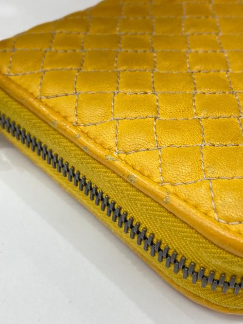 BOTTEGA VENETA（ボッテガベネタ）BOTTEGA VENETA (ボッテガベネタ) キルティングラウンドファスナーウォレット/キルティング 長財布/財布/長財布/キルティング/キルティング財布の古着・服飾アイテム