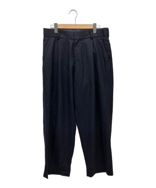 KOLOR（カラー）KOLOR (カラー) 23AW【2／60フランネルワイドトラウザー】スラックスパンツ ネイビー サイズ:2の古着・服飾アイテム
