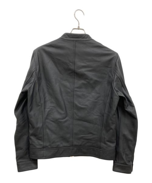 EMMETI（エンメティ）EMMETI (エンメティ) JURIユリ シングルライダースジャケット/レザージャケット ブラック サイズ:50の古着・服飾アイテム