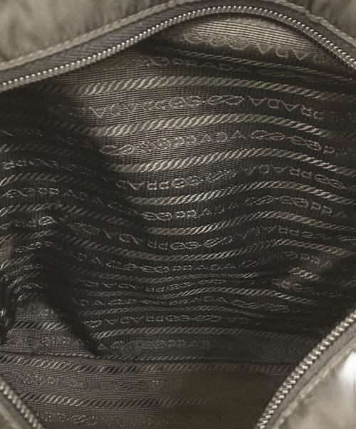 PRADA（プラダ）PRADA (プラダ) リボンギャザー2WAYバッグ/ハンドバッグ//2WAYバッグ/ギャランティーカード付/2WAYバッグ/BN1631 ブラックの古着・服飾アイテム