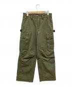 X-LARGEエクストララージ）の古着「23AW MULTI POCKET MILITARY PANTS/カーゴパンツ/ミリタリーパンツ/パンツワイドﾊﾟﾝﾂ/101233031011」｜オリーブ
