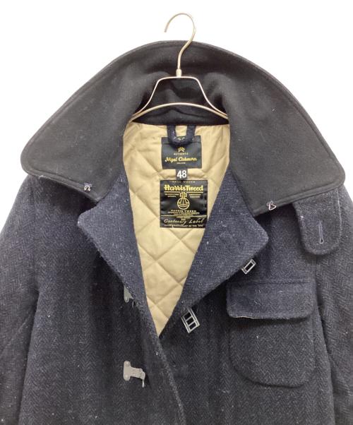 NIGEL CABOURN（ナイジェルケーボン）NIGEL CABOURN (ナイジェルケーボン) Harris Tweed (ハリスツイード) ファイヤーマンコート ネイビー サイズ:48の古着・服飾アイテム