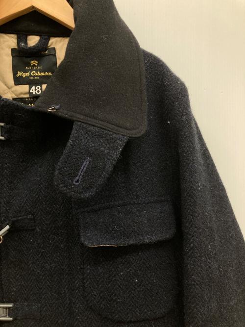 NIGEL CABOURN（ナイジェルケーボン）NIGEL CABOURN (ナイジェルケーボン) Harris Tweed (ハリスツイード) ファイヤーマンコート ネイビー サイズ:48の古着・服飾アイテム