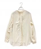 SOEJUソージュ）の古着「シルクストレッチボウタイブラウス/ボウタイブラウス/ボウタイブラウス/シルクブラウス/S-00-SB-028」｜アイボリー