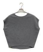 SOEJUソージュ）の古着「ウールライクショートスリーブコクーントップス//ノースリーブブラウス/ブラウス/S-00-SB-009」｜グレー