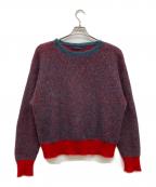 COGNOMENコグノーメン）の古着「ミックスカラーニット」｜ブルー×レッド
