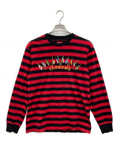【即完売モデル】Supreme ヘンリーネック ボーダー ロンT Lサイズ 3081000617181452_01_8010w.jpeg
