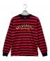 SUPREME（シュプリーム）の古着「19aw/Flagl/S Top/ボーダーカットソー/ロングスリーブカットソー」｜ブラック×レッド