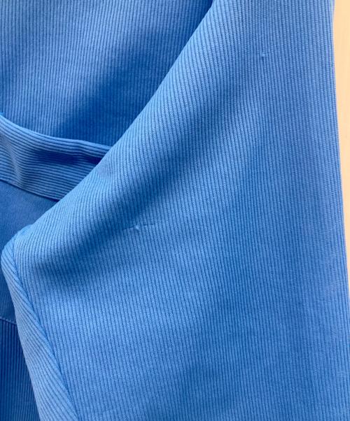 cellini（チェリーニ）cellini (チェリーニ) 70s/デカ襟ポリエステルシャツ ブルー サイズ:XLの古着・服飾アイテム