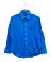 cellini（チェリーニ）の古着「70s/デカ襟ポリエステルシャツ」｜ブルー