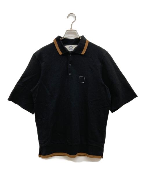SUNSEA（サンシー）SUNSEA (サンシー) TENNIS POLO/テニスポロ/ポロシャツ ブラック サイズ:3の古着・服飾アイテム